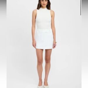 Kookai Ariel Core Mini Skirt in White